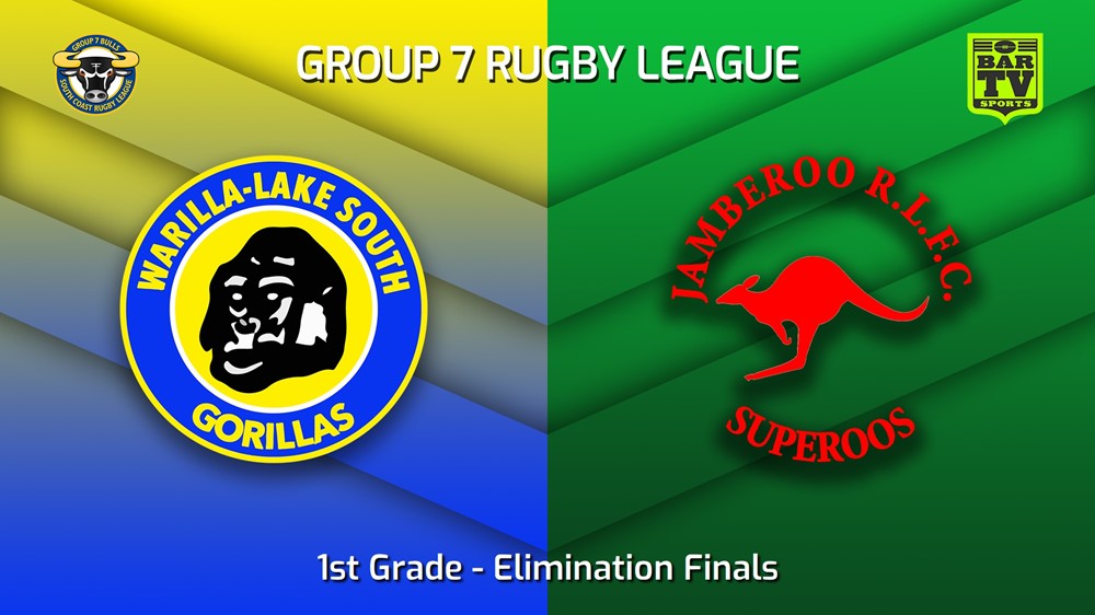 220904-South Coast Elimination Finals - 1st Grade - Warilla-Lake South Gorillas v Jamberoo Slate Image