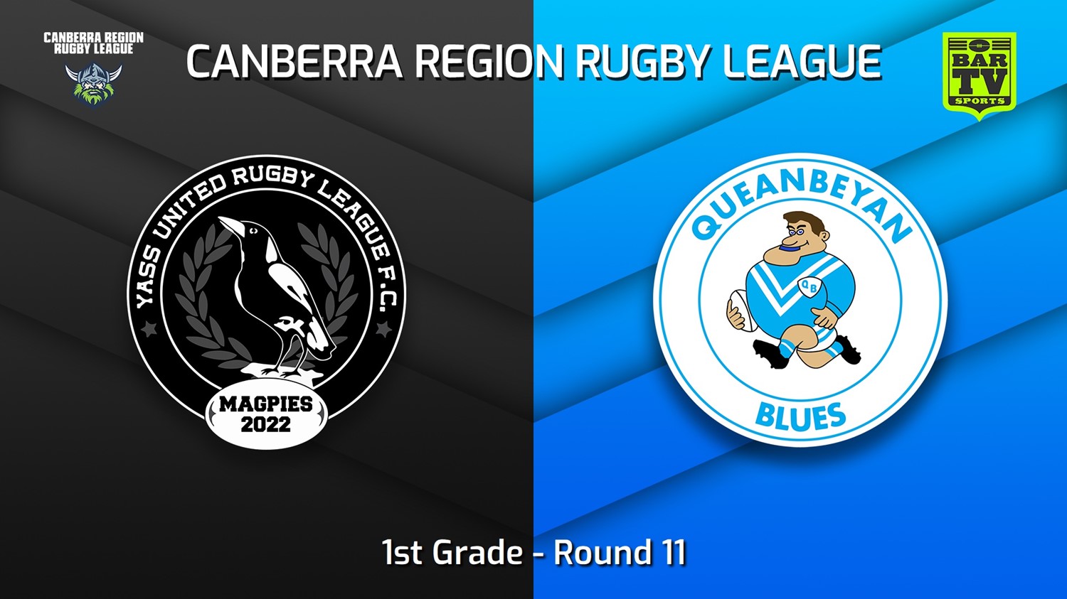 230702-Canberra Round 11 - 1st Grade - Yass Magpies v Queanbeyan Blues Minigame Slate Image