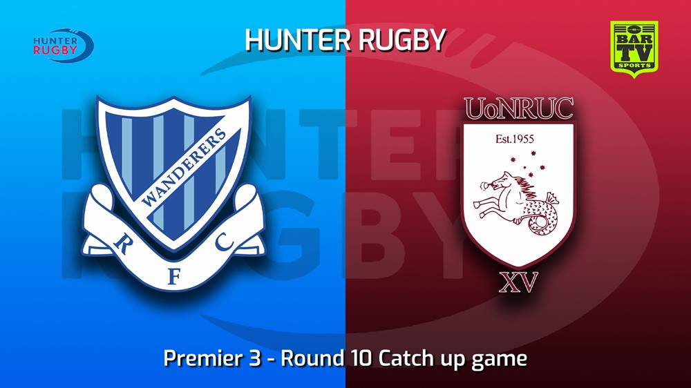 220817-Hunter Rugby Round 10 Catch up game - Premier 3 - Wanderers v University Of Newcastle Slate Image