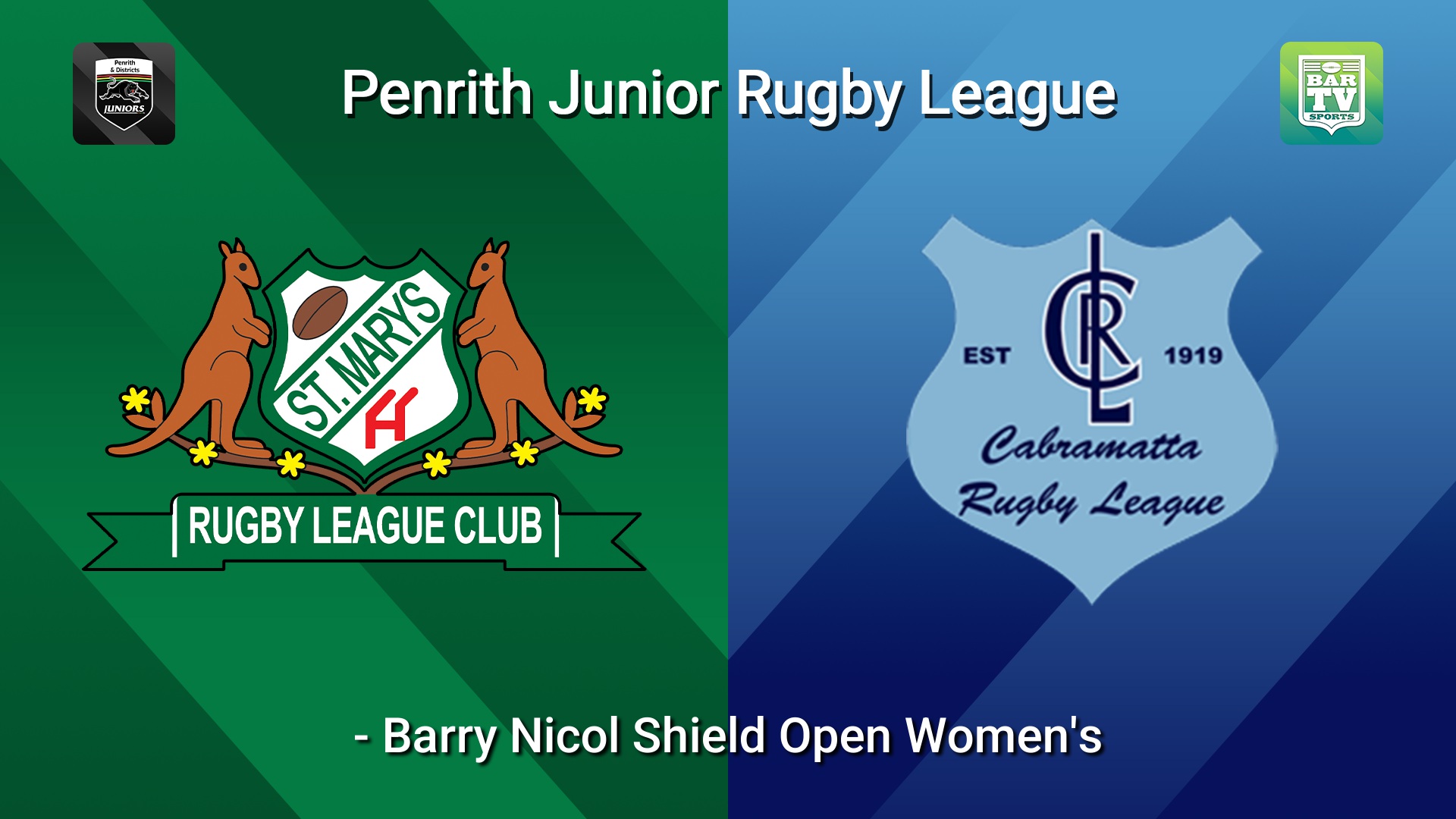 260412-video-Penrith & District Junior Rugby League Barry Nicol Shield Open Women's - St Marys v Cabramatta Slate Image