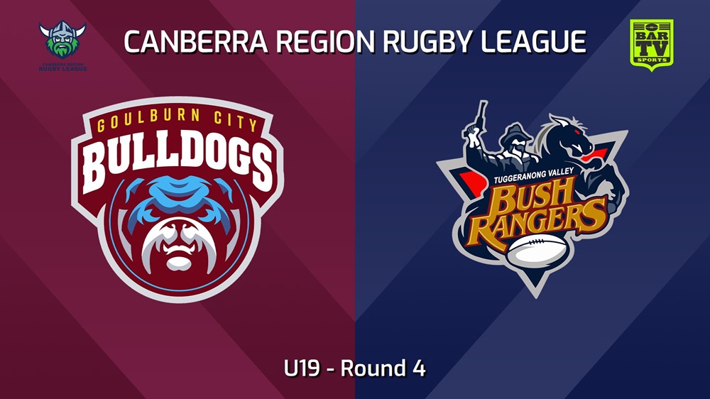 240427-video-Canberra Round 4 - U19 - Goulburn City Bulldogs v Tuggeranong Bushrangers Slate Image
