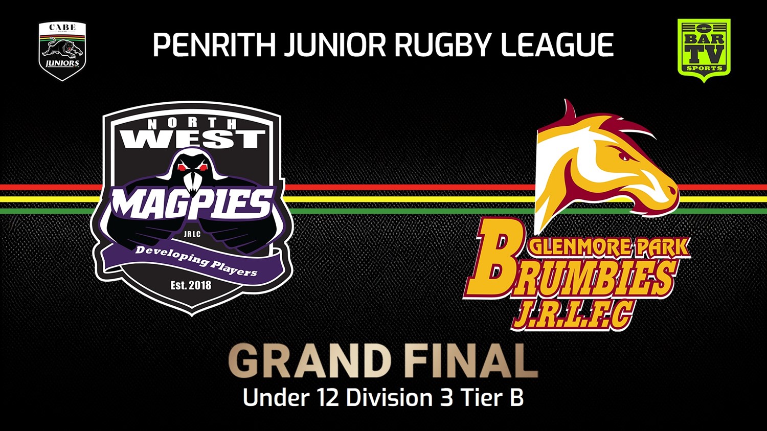 240831-video-Penrith & District Junior Rugby League Grand Final - U12 Div 3B - North West Magpies v Glenmore Park Brumbies Slate Image