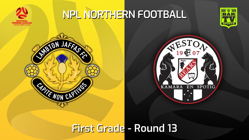 220604-NNSW NPLM Round 13 - Lambton Jaffas FC v Weston Workers FC Slate Image