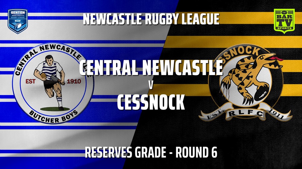 210502-Newcastle Rugby League Round 6 - Reserves Grade - Central Newcastle v Cessnock Goannas Slate Image