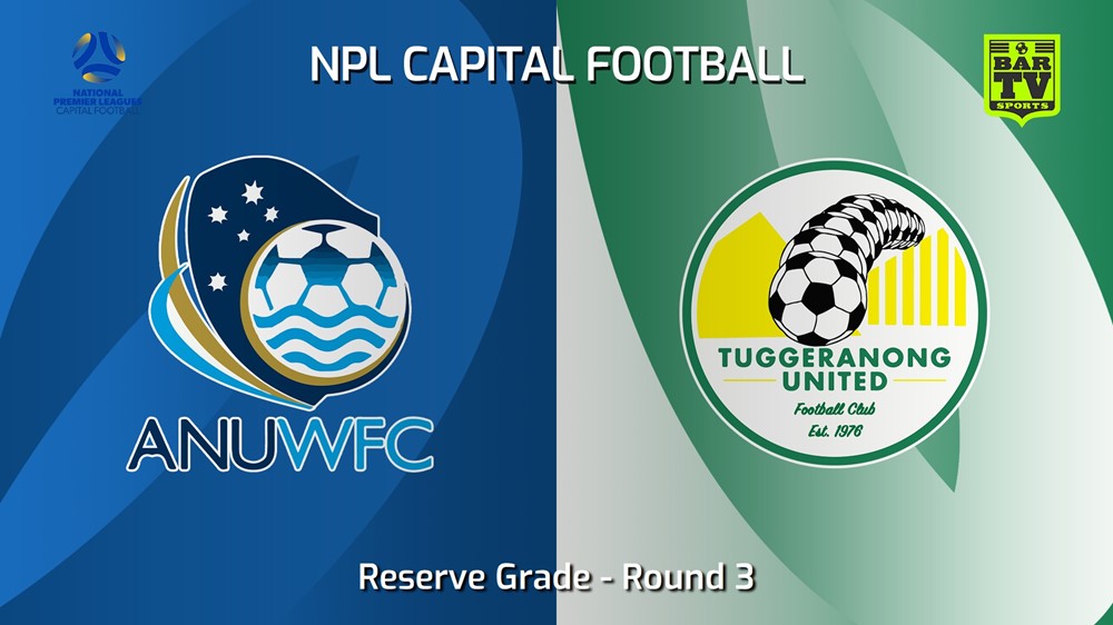 240421-video-NPL Women - Reserve Grade - Capital Football Round 3 - ANU WFC v Tuggeranong United FC W Slate Image