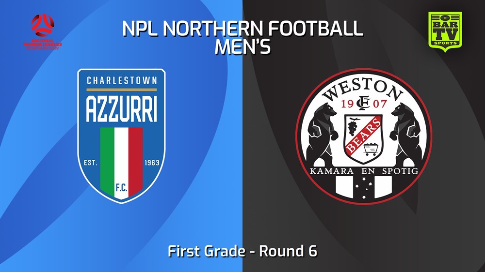 240407-NNSW NPLM Round 6 - Charlestown Azzurri FC v Weston Workers FC Slate Image