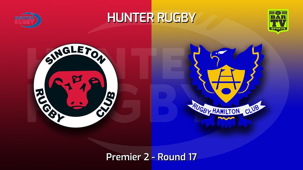220820-Hunter Rugby Round 17 - Premier 2 - Singleton Bulls v Hamilton Hawks Slate Image