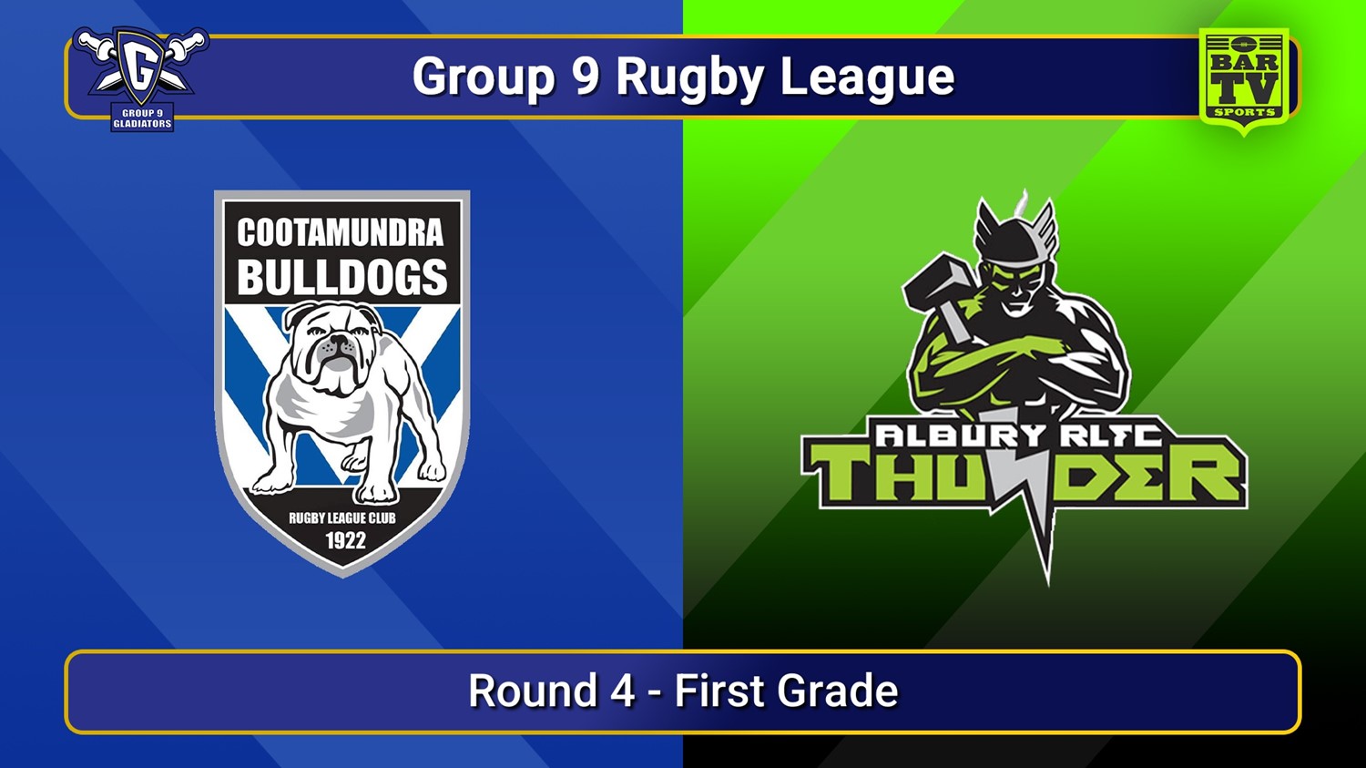250510-video-Group 9 RL Round 4 - First Grade - Cootamundra Bulldogs v Albury Thunder Slate Image