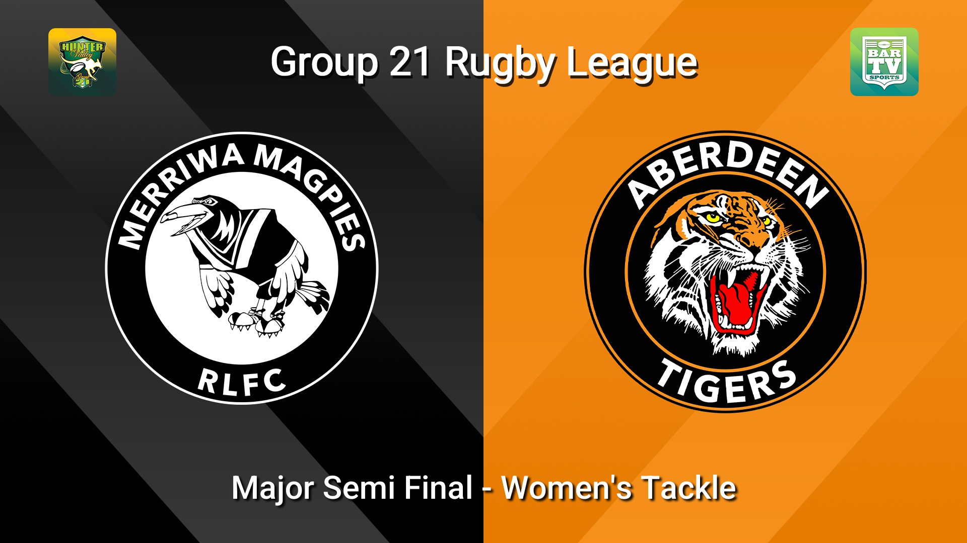 260822-video-Group 21 Rugby League Major Semi Final - Women's Tackle - Merriwa Magpies v Aberdeen Tigers Slate Image