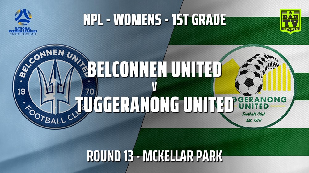 MINI GAME: Capital Womens Round 13 - Belconnen United (women) v Tuggeranong United FC (women) Slate Image