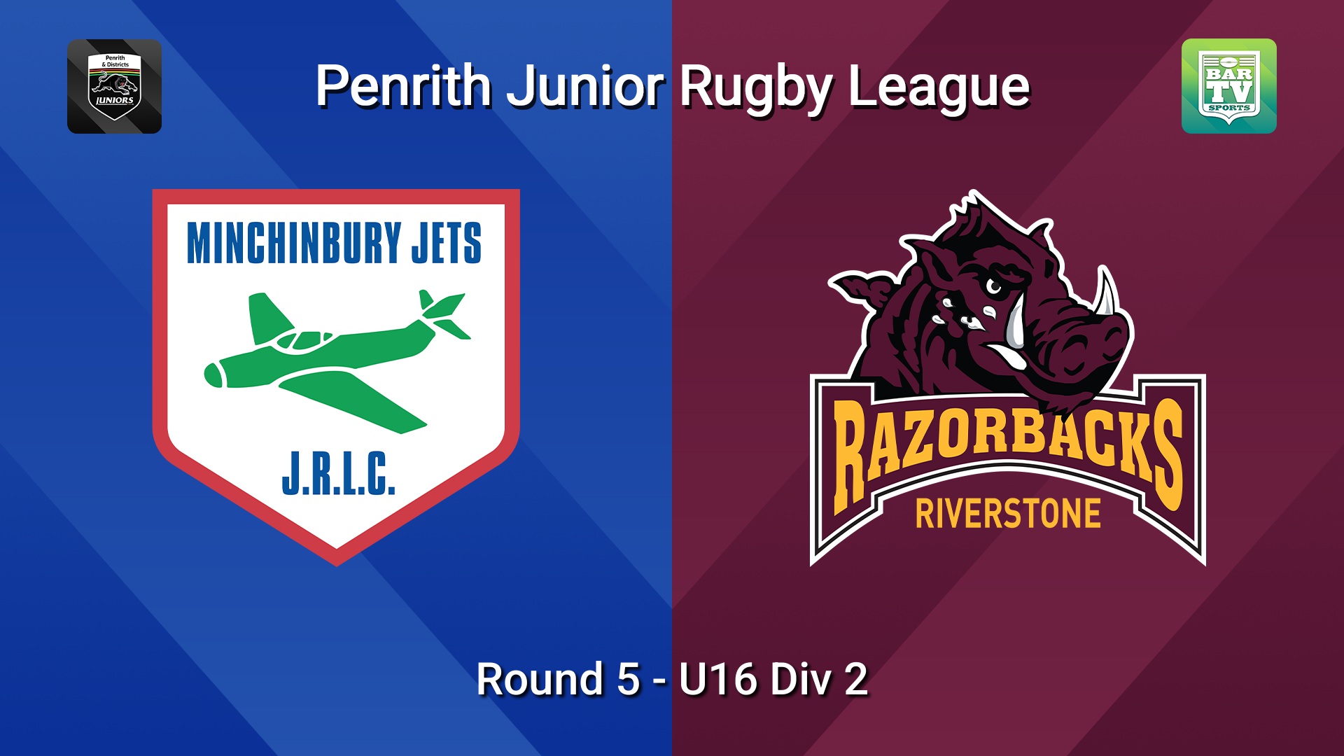 260523-video-Penrith & District Junior Rugby League Round 5 - U16 Div 2 - Minchinbury v Riverstone Slate Image