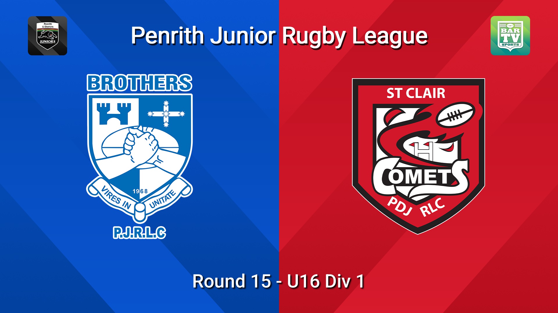 260808-video-Penrith & District Junior Rugby League Round 15 - U16 Div 1 - Brothers v St Clair Slate Image
