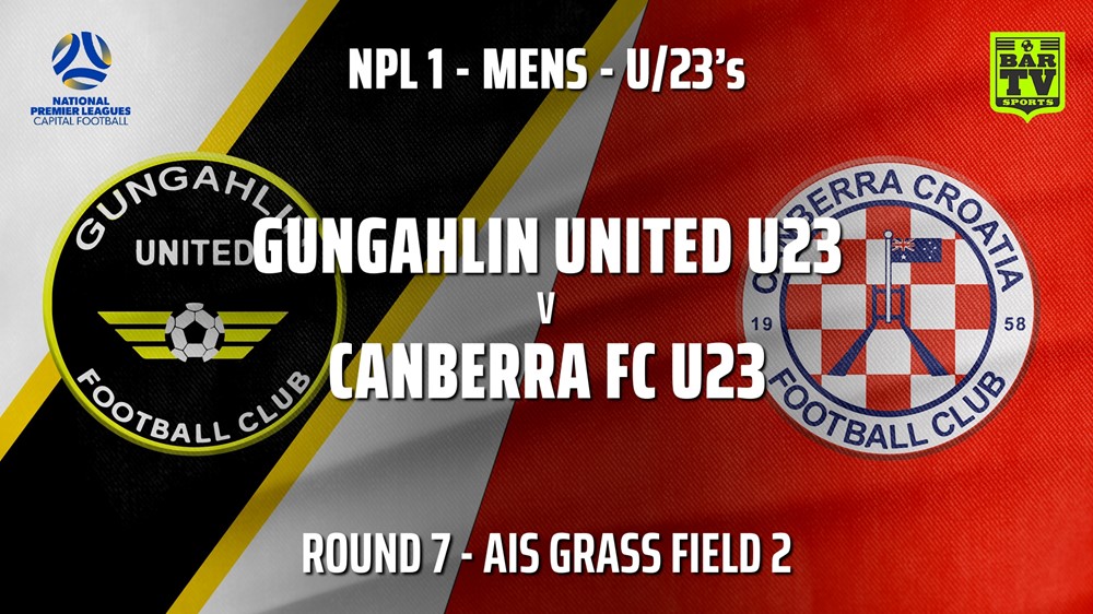 210523-NPL1 U23 Capital Round 7 - Gungahlin United U23 v Canberra FC U23 Slate Image