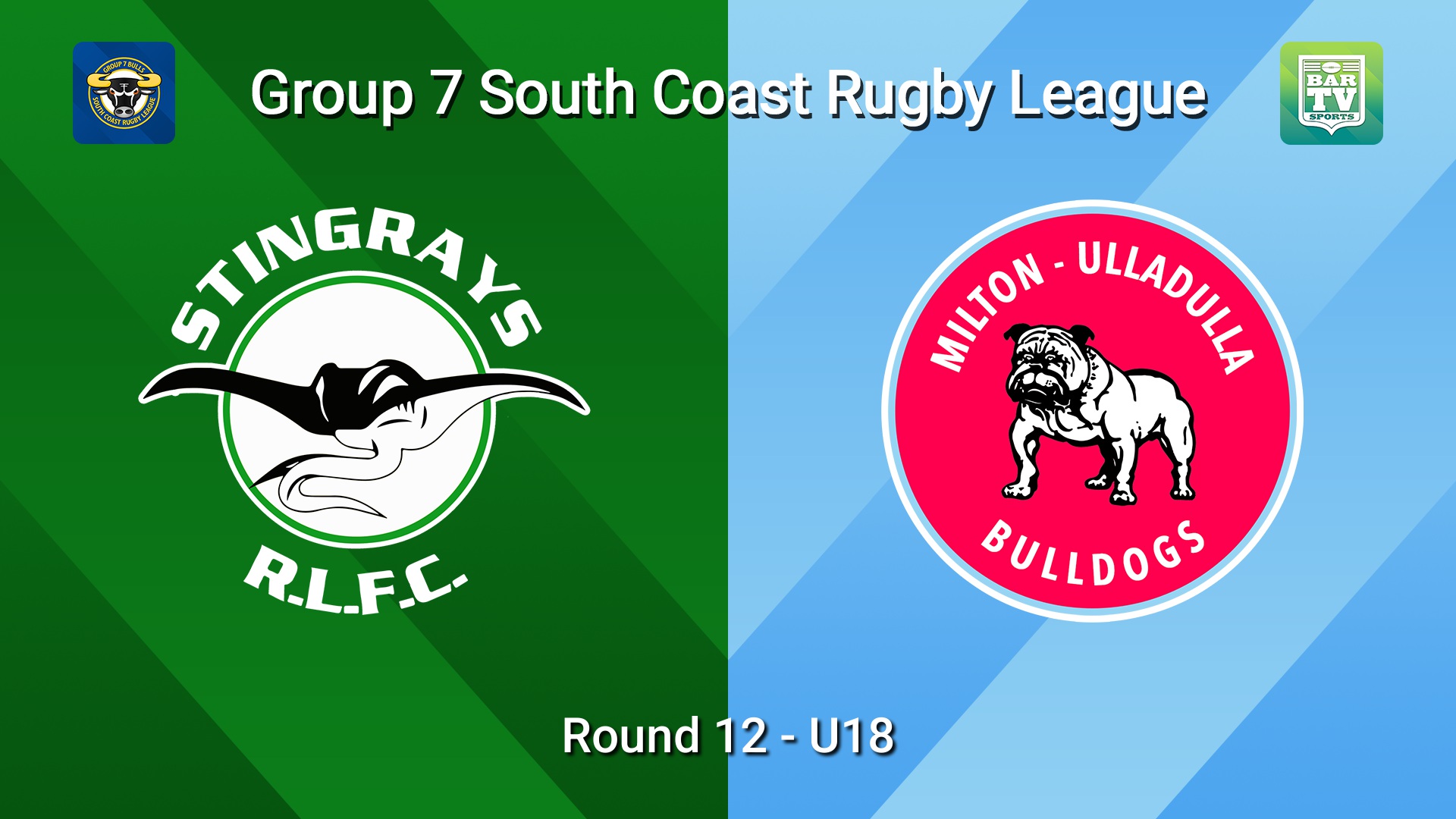 260719-video-South Coast Round 12 - U18 - Stingrays of Shellharbour v Milton-Ulladulla Bulldogs Slate Image