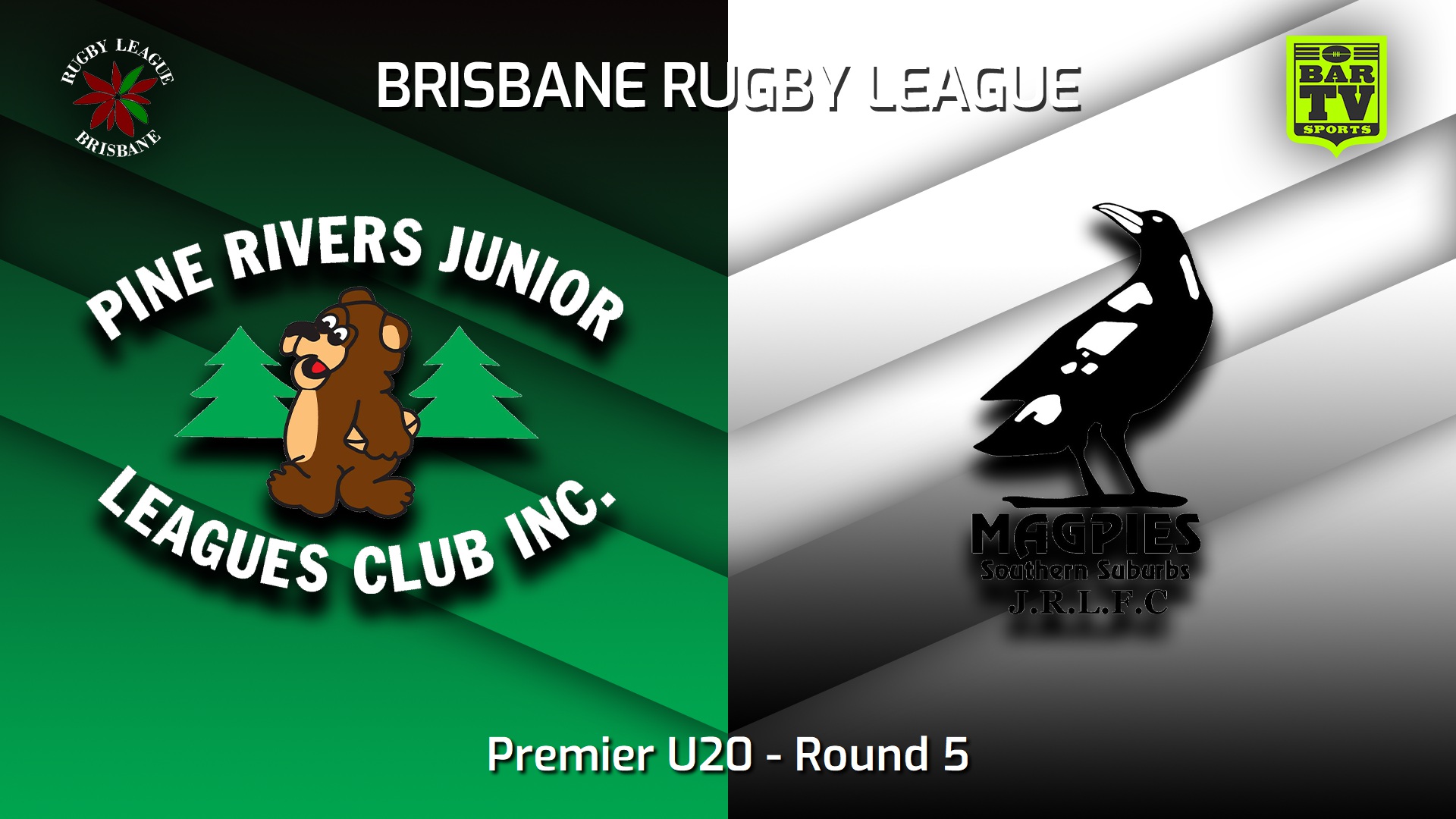 230422-BRL Round 5 - Premier U20 - Pine Rivers Bears v Southern Suburbs Magpies Slate Image