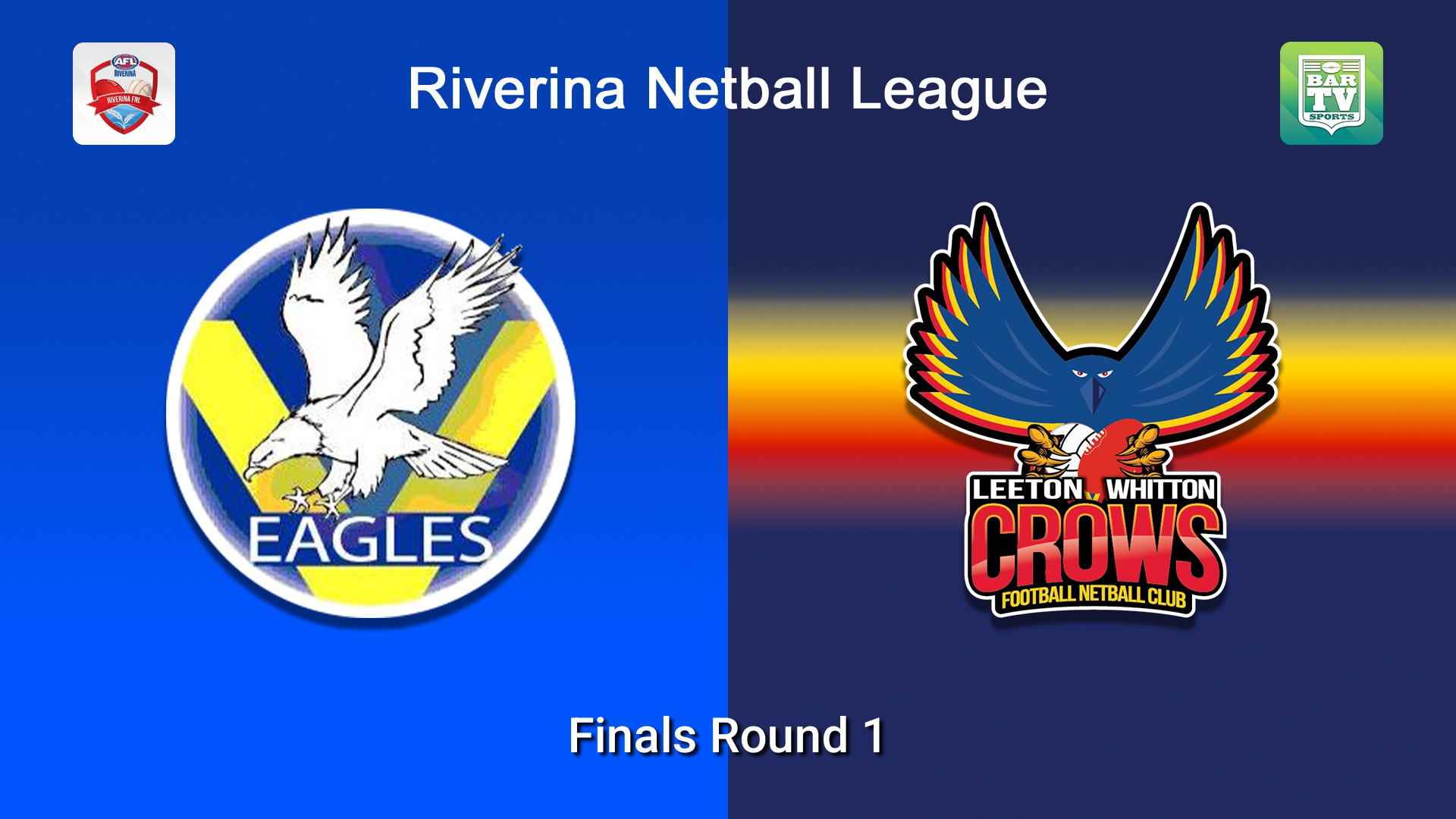 260823-video-Riverina Netball League Finals Round 1 - A Reserve Grade - Narrandera Eagles v Leeton Whitton Crows Slate Image