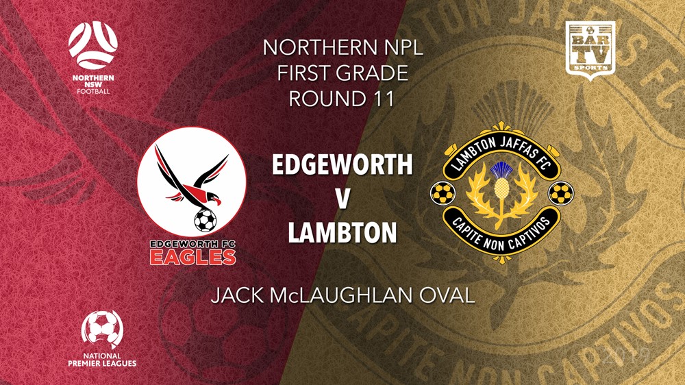 NPL - NNSW Round 11 - Edgeworth Eagles FC v Lambton Jaffas FC Slate Image