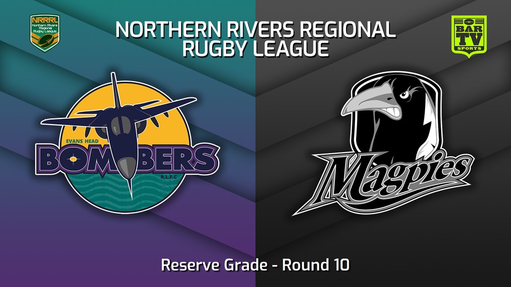 230624-Northern Rivers Round 10 - Reserve Grade - Evans Head Bombers v Lower Clarence Magpies Minigame Slate Image