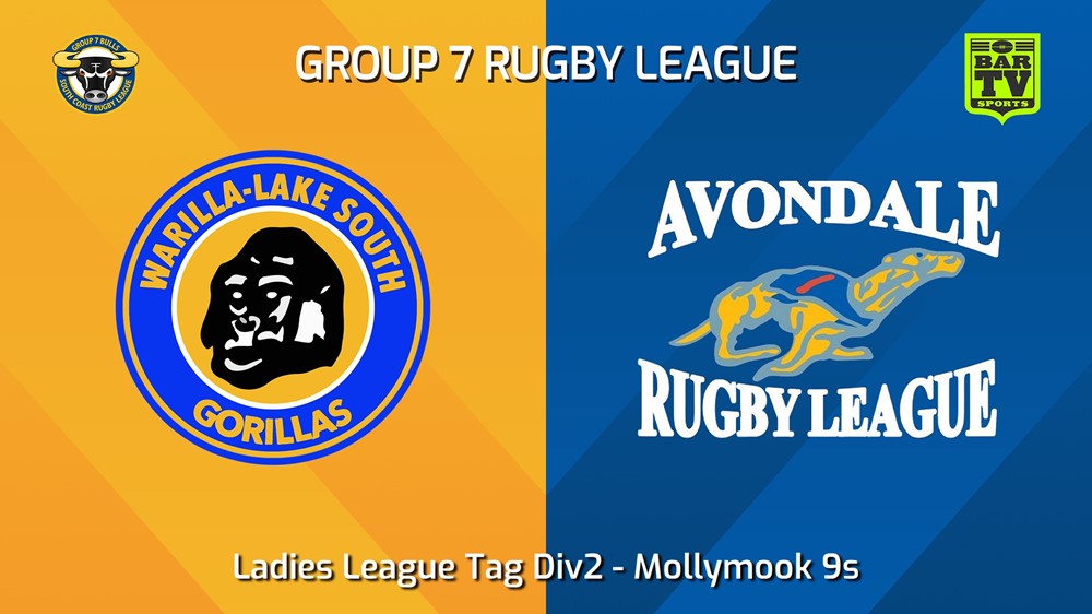 240309-South Coast Mollymook 9s - Ladies League Tag Div2 - Warilla-Lake South Gorillas v Avondale Greyhounds Slate Image
