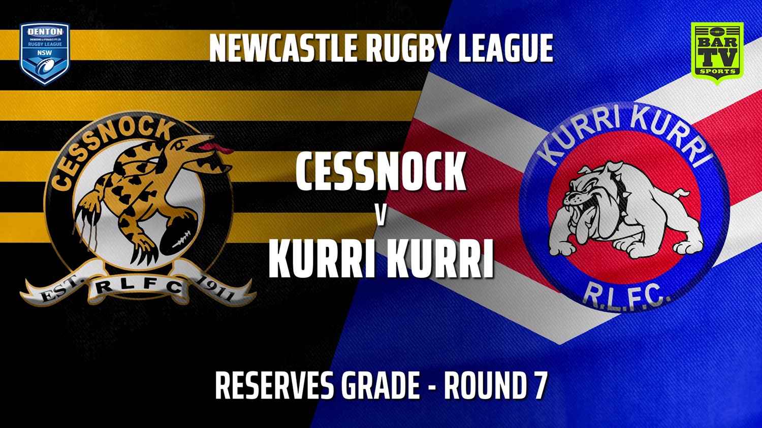 210508-Newcastle Rugby League Round 7 - Reserves Grade - Cessnock Goannas v Kurri Kurri Bulldogs Slate Image