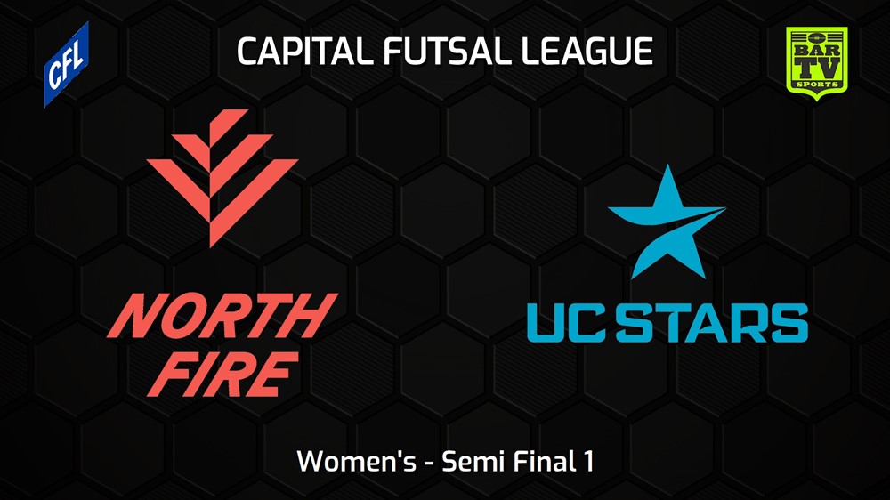 230210-Capital Football Futsal Semi Final 1 - Women's - North Canberra Fire v UC Stars FC Slate Image