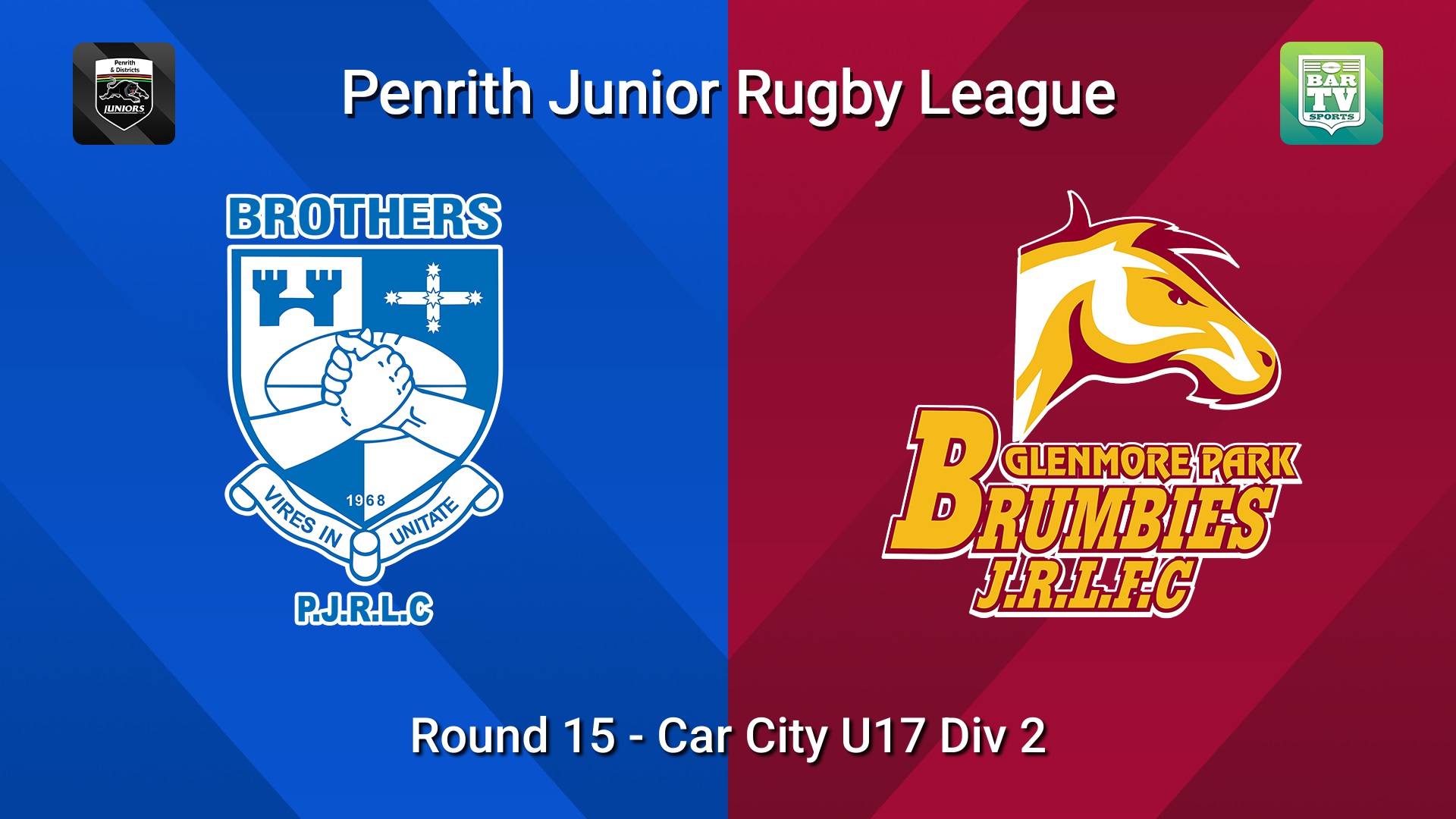 260808-video-Penrith & District Junior Rugby League Round 15 - Car City U17 Div 2 - Brothers v Glenmore Park Slate Image