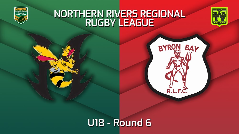 220529-Northern Rivers Round 6 - U18 - Cudgen Hornets v Byron Bay Red Devils Slate Image