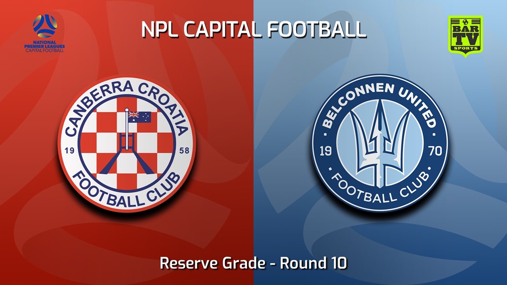 230611-NPL Women - Reserve Grade - Capital Football Round 10  - Canberra Croatia FC (women) v Belconnen United (women) Slate Image