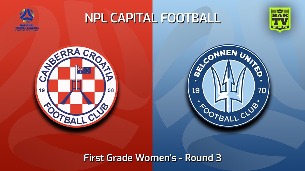 230423-Capital Womens Round 3 - Canberra Croatia FC (women) v Belconnen United (women) Slate Image