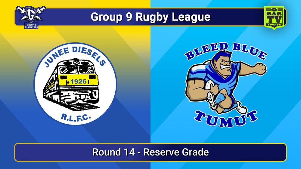 250810-video-Group 9 RL Round 14 - Reserve Grade - Junee Diesels v Tumut Blues Slate Image