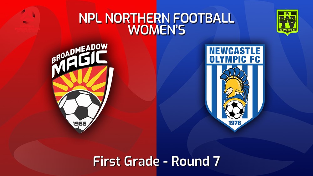 MINI GAME: NNSW NPLW Round 7 - Broadmeadow Magic FC W v Newcastle Olympic FC W Slate Image