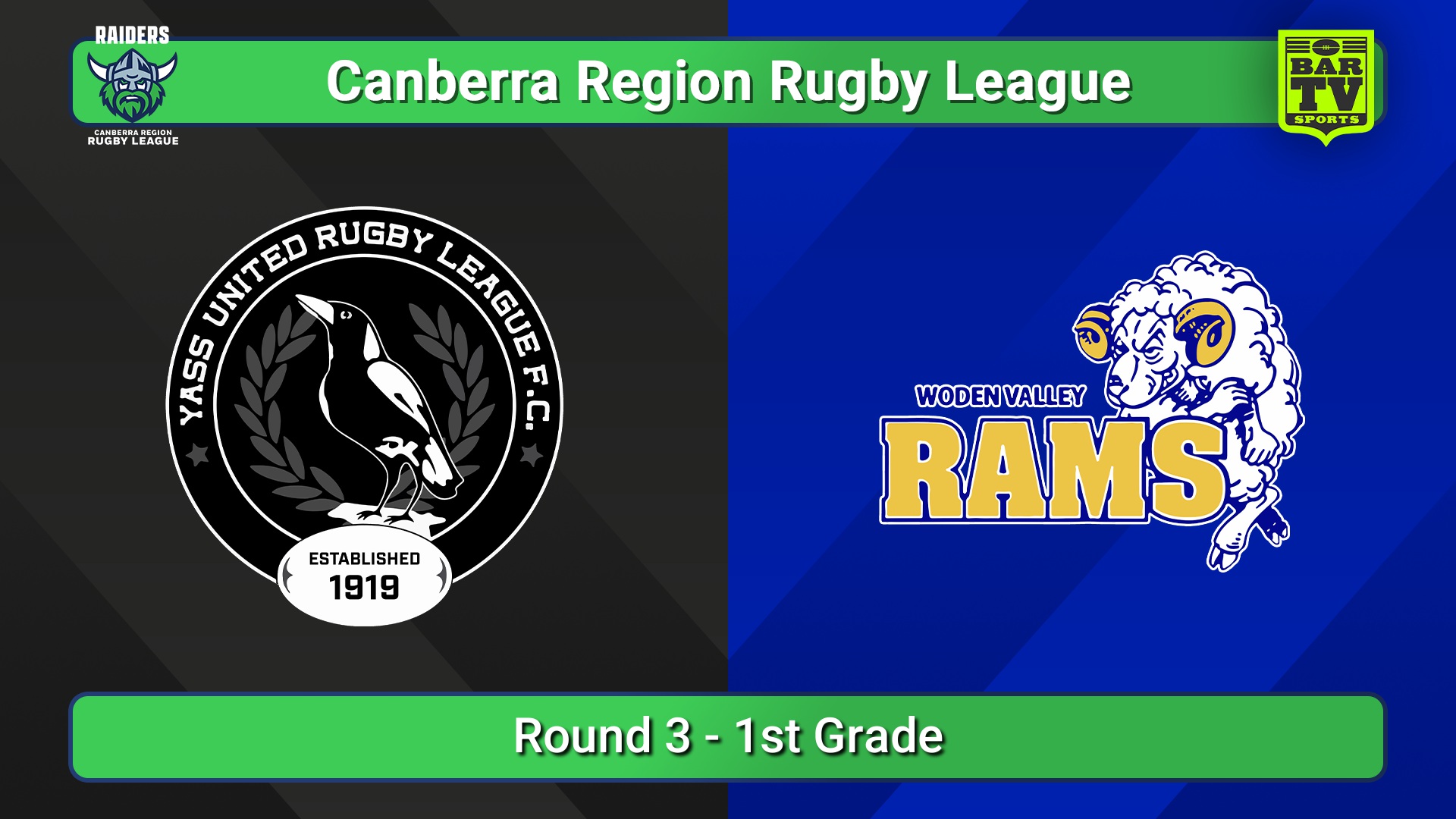 250426-video-Canberra Round 3 - 1st Grade - Yass Magpies v Woden Valley Rams Slate Image