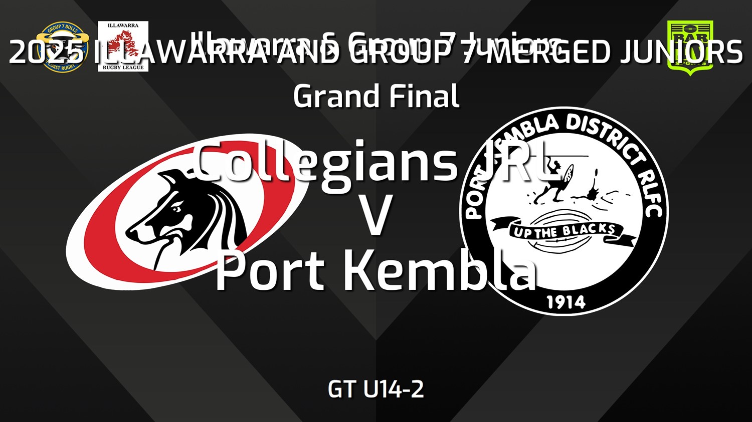 250822-video-Illawarra and Group 7 Merged Juniors Grand Final - GT U14-2 - Collegians JRL v Port Kembla Slate Image