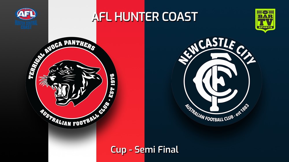230902-AFL Hunter Central Coast Semi Final - Cup - Terrigal Avoca Panthers v Newcastle City  Minigame Slate Image