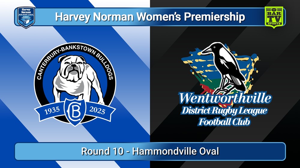 250907-video-Harvey Norman NSW Women's Premiership Round 10 - Canterbury-Bankstown Bulldogs v Wentworthville Magpies  Slate Image