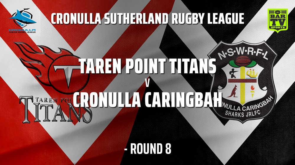 MINI GAME: Cronulla Juniors - Under 9 Silver Round 8 - Taren Point Titans v Cronulla Caringbah Slate Image