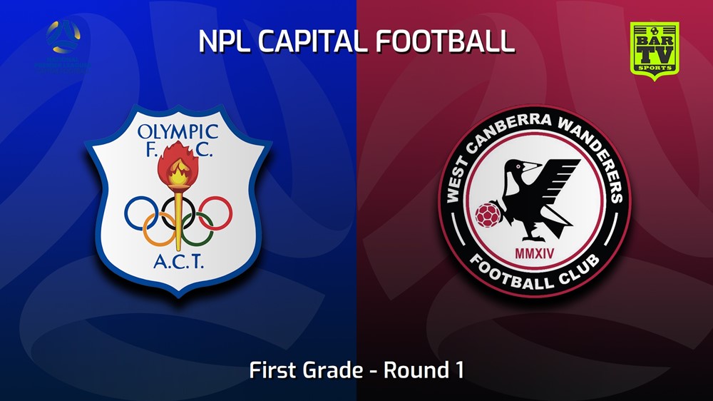 230401-Capital NPL Round 1 - Canberra Olympic FC v West Canberra Wanderers Minigame Slate Image