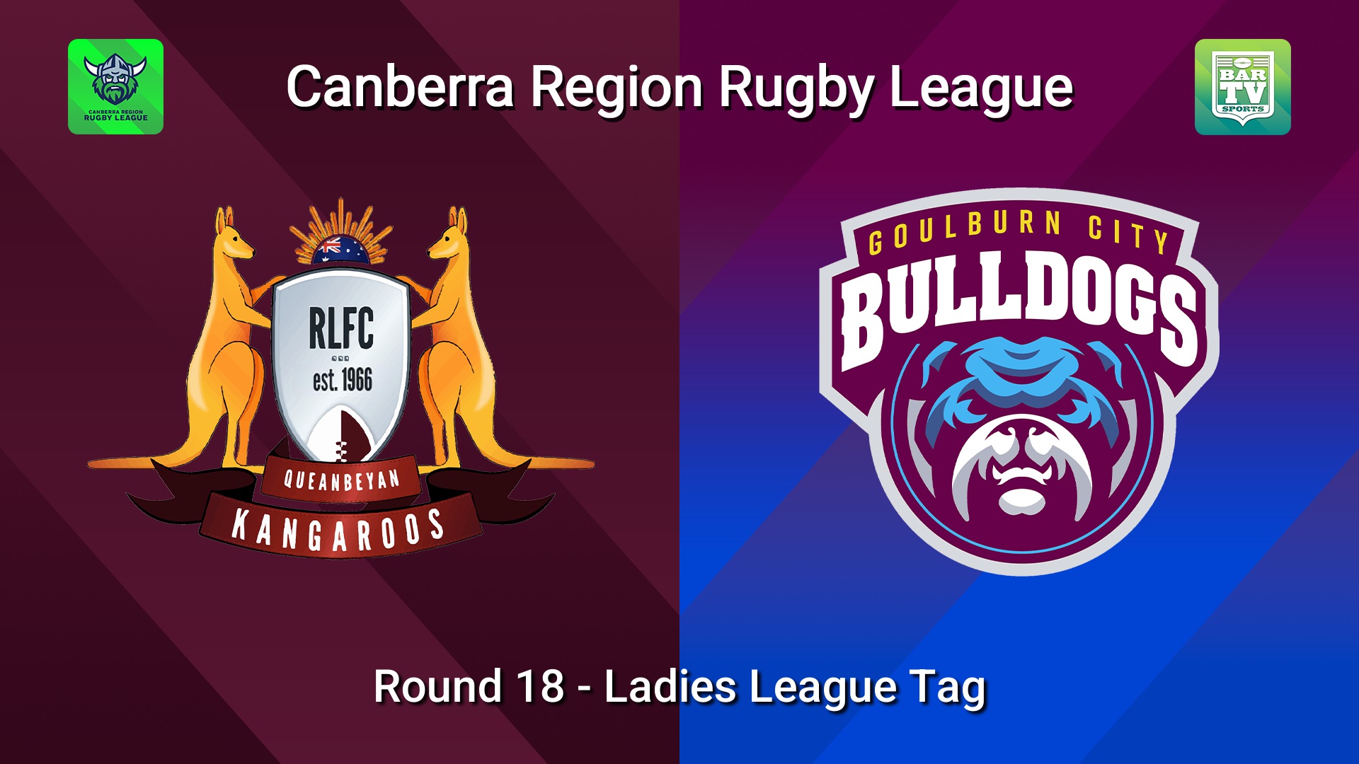 260822-video-Canberra Round 18 - Ladies League Tag - Queanbeyan Kangaroos v Goulburn City Bulldogs Slate Image
