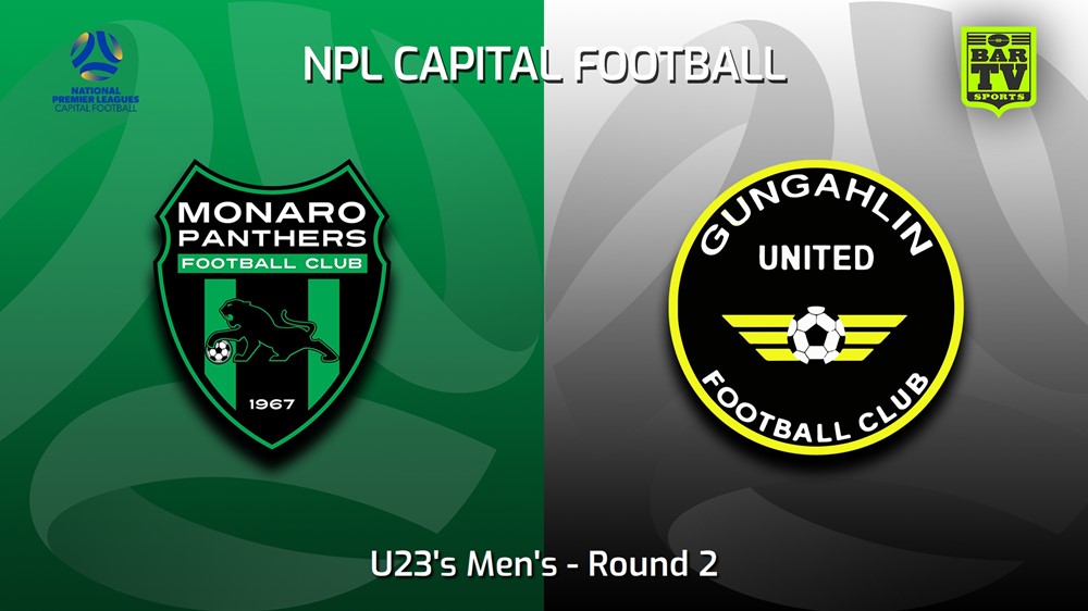 230415-Capital NPL U23 Round 2 - Monaro Panthers U23 v Gungahlin United U23 Slate Image