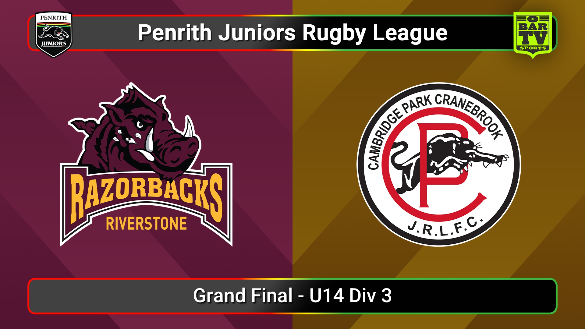 250913-video-Penrith & District Junior Rugby League Grand Final - U14 Div 3 - Riverstone v Cambridge Park Slate Image
