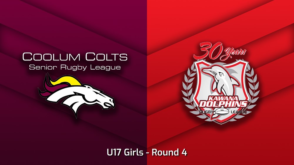 230428-Sunshine Coast Junior Rugby League Round 4 - U17 Girls - Coolum Colts v Kawana Dolphins Slate Image