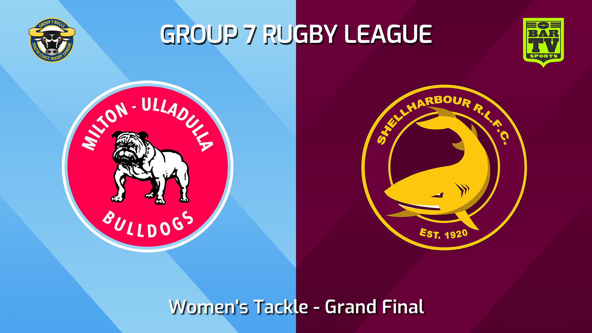 240915-video-South Coast Grand Final - Women's Tackle - Milton-Ulladulla Bulldogs v Shellharbour Sharks Slate Image