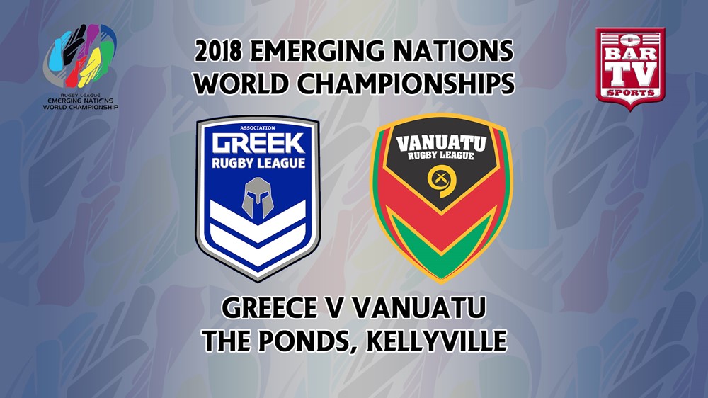 181007-International RL Pool B - Greece v Vanuatu Slate Image
