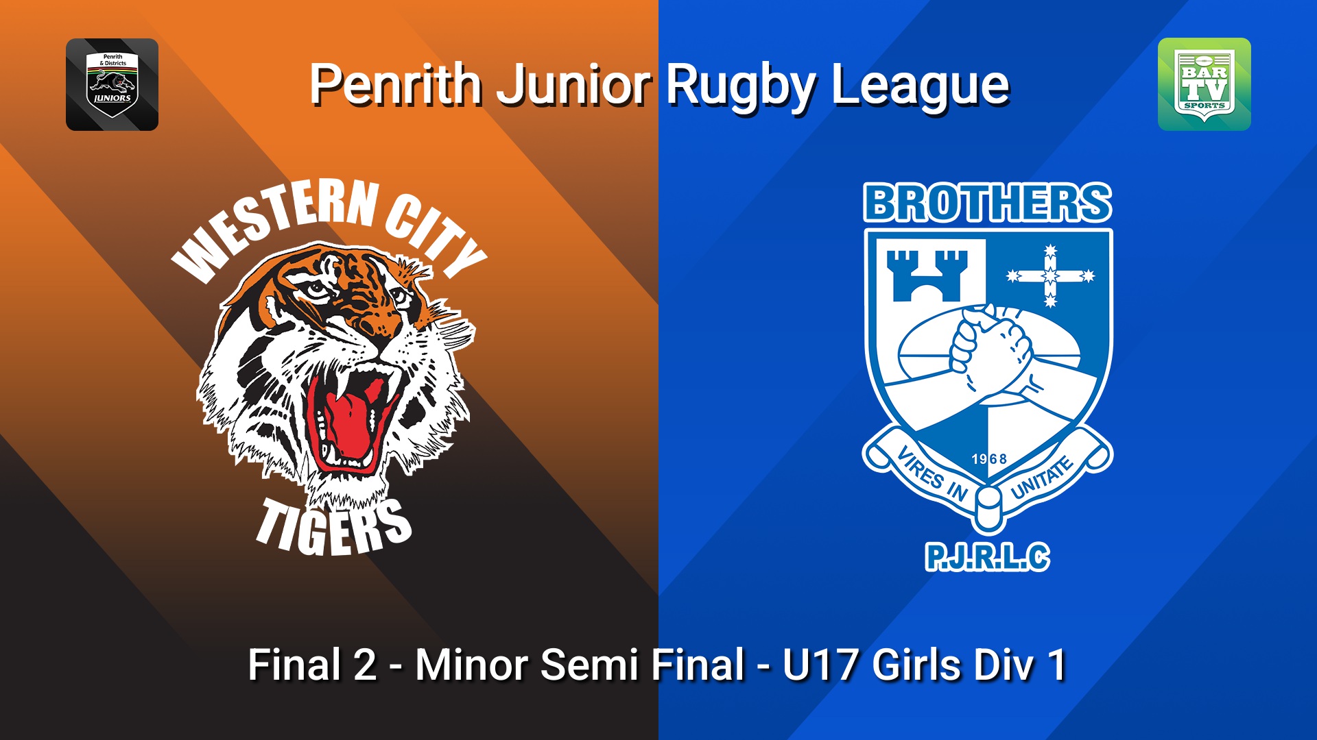 260815-video-Penrith & District Junior Rugby League Final 2 - Minor Semi Final - U17 Girls Div 1 - Western City Tigers v Brothers Slate Image