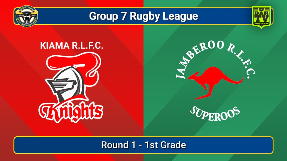 250405-video-South Coast Round 1 - 1st Grade - Kiama Knights v Jamberoo Superoos Slate Image