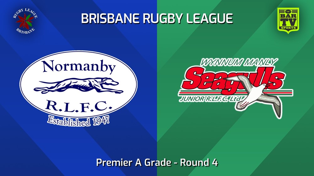 240427-video-BRL Round 4 - Premier A Grade - Normanby Hounds v Wynnum Manly Seagulls Juniors Minigame Slate Image