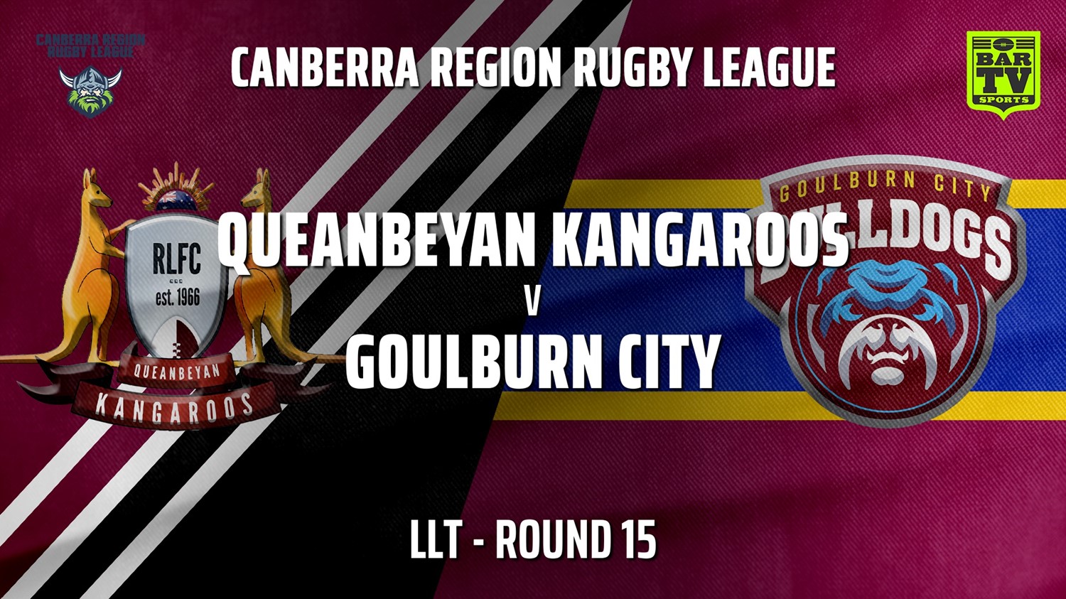 210807-Canberra Round 15 - LLT - Queanbeyan Kangaroos v Goulburn City Bulldogs Slate Image