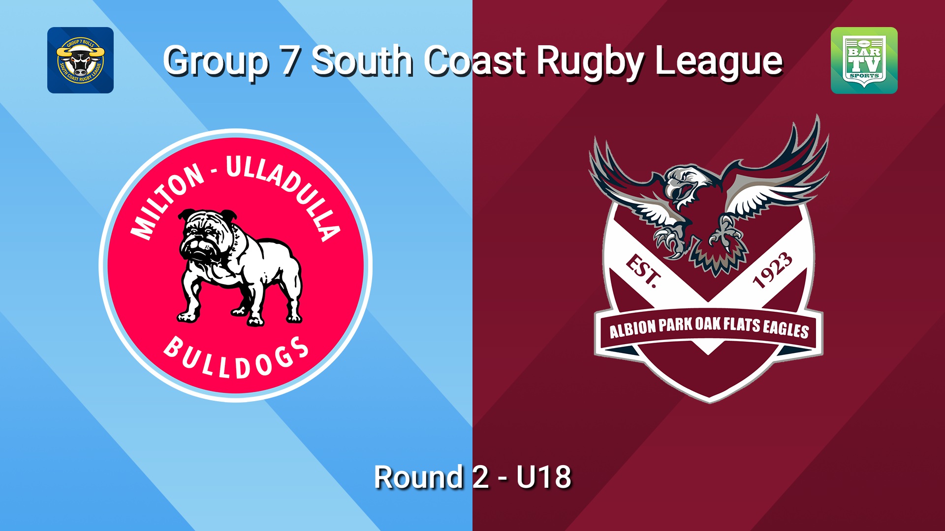 260425-video-South Coast Round 2 - U18 - Milton-Ulladulla Bulldogs v Albion Park Oak Flats Slate Image