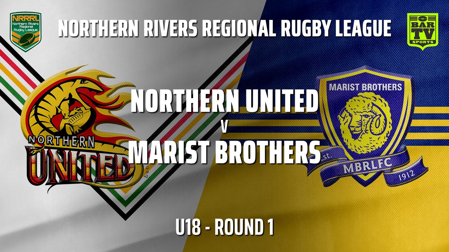 210502-NRRRL Round 1 - U18 - Northern United v Lismore Marist Brothers Rams Slate Image