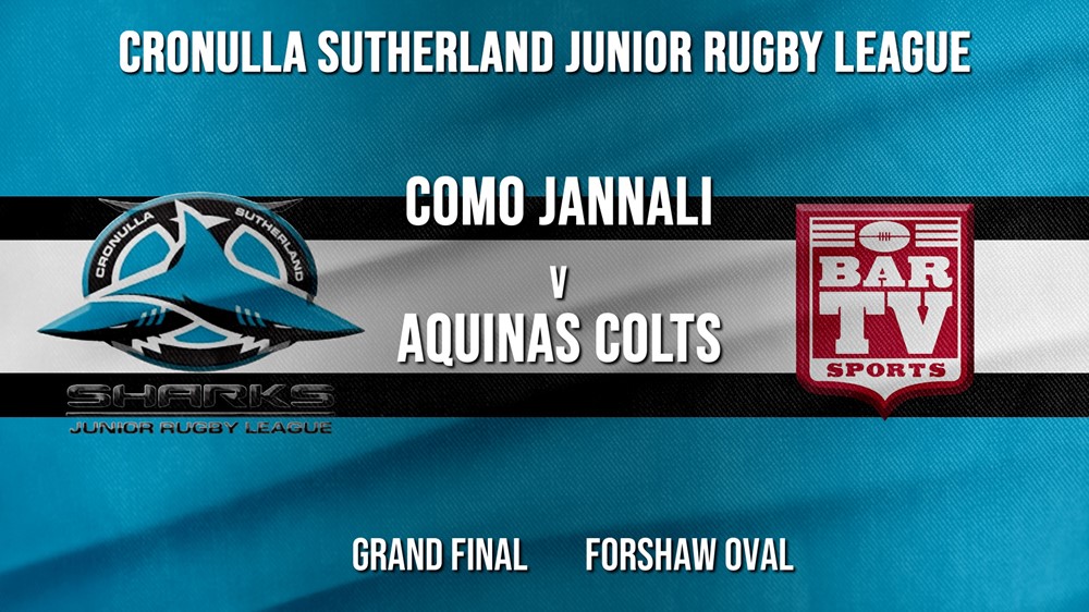 Cronulla JRL Grand Final - U/13s Gold - Como Jannali Crocodiles v Aquinas Colts Slate Image
